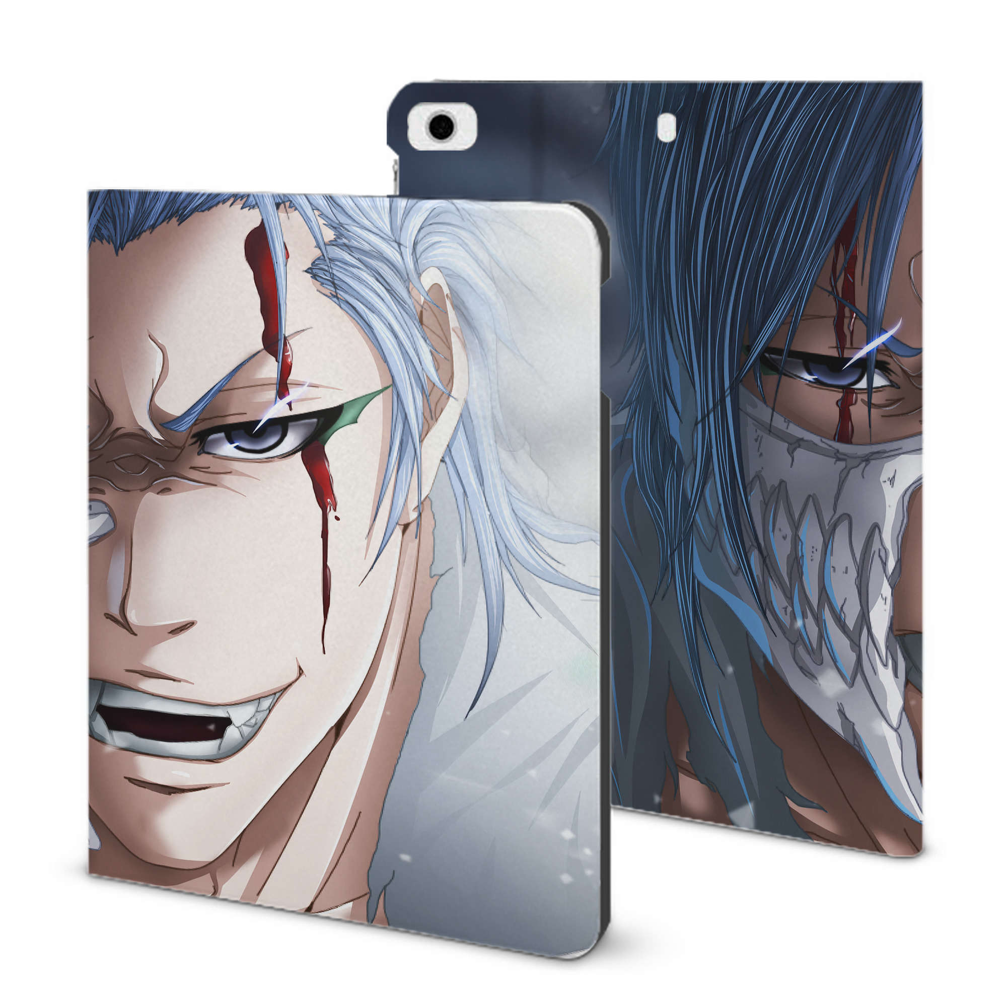 （画像用） ブリーチ BLEACH IPad ケース ブック型 PUレザー TPU 耐衝撃 軽量 薄型 ペン収納なし 全面保護 IPad 各モデル対応